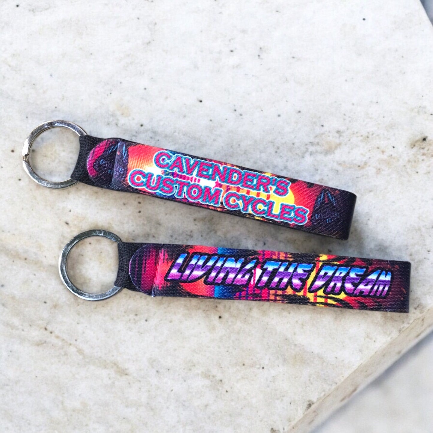 Living the dream keychain