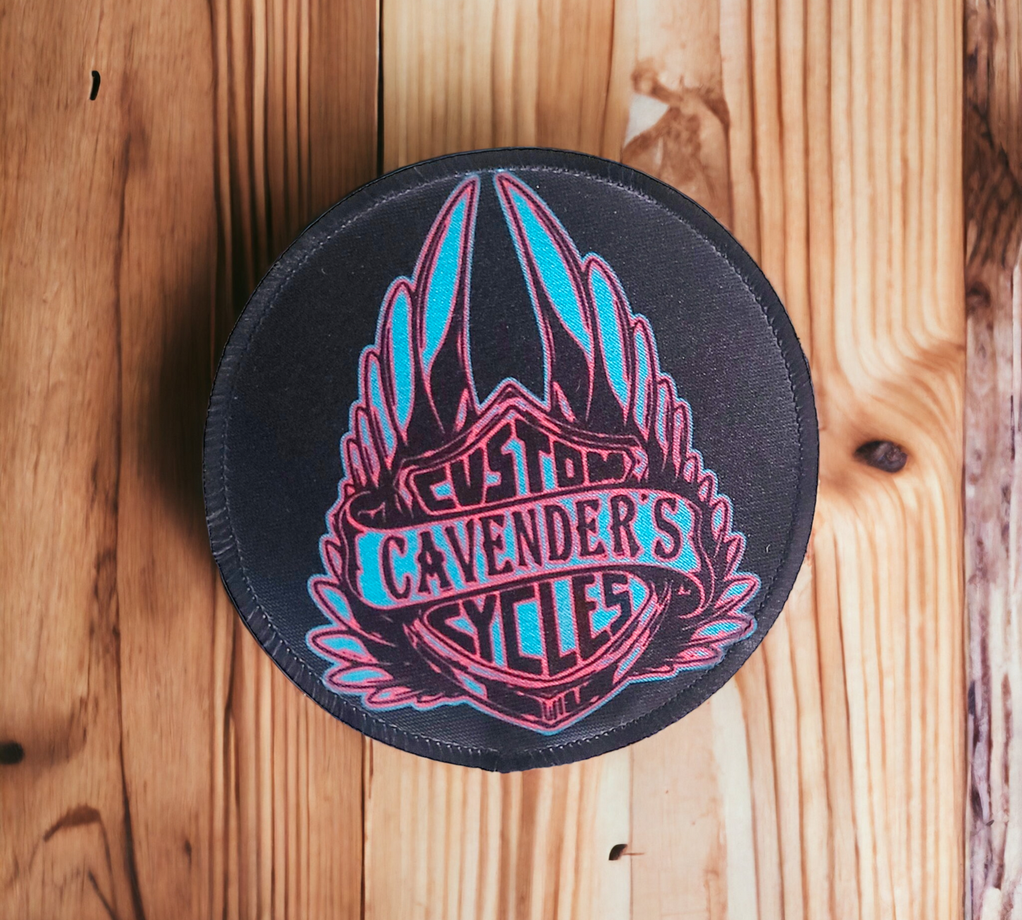 ROUND LOGO IRON ON PATCH