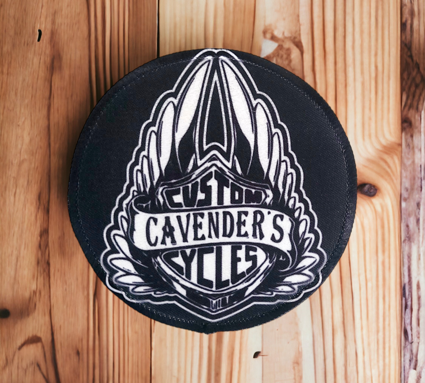 ROUND LOGO IRON ON PATCH