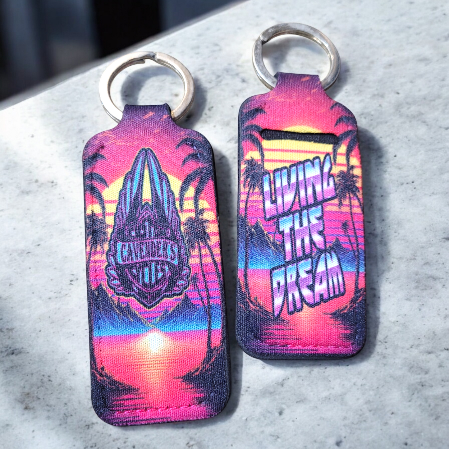 LIVING THE DREAM KEYCHAIN