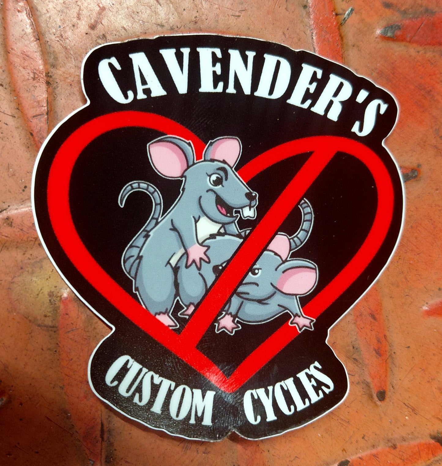 NO LOVE FOR FUCKING RATS STICKER