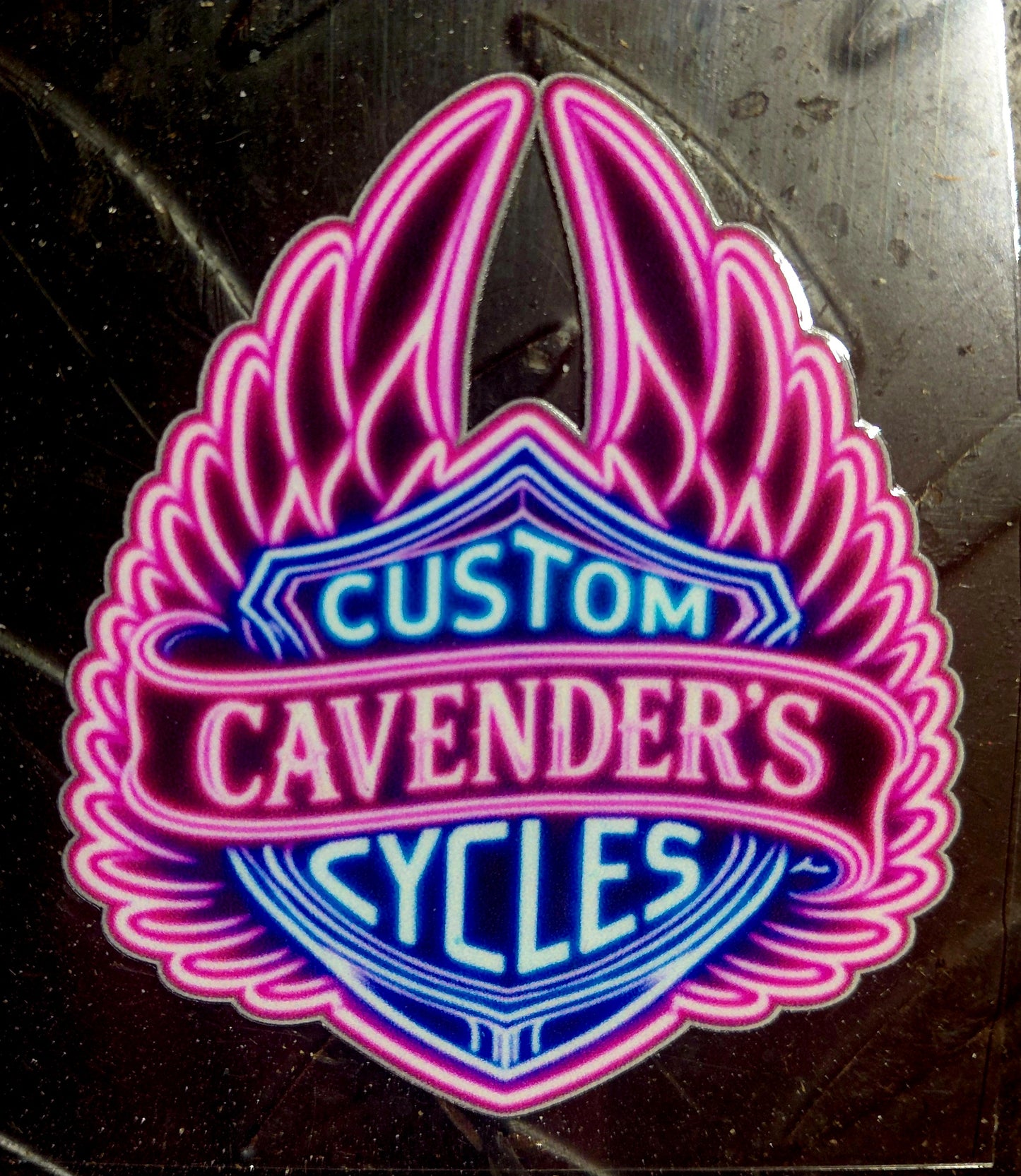 PERMANENT NEON LOGO STICKER