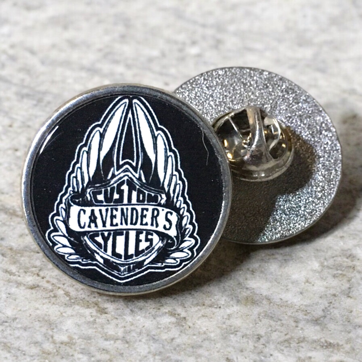 Vest pin with Logo(white)