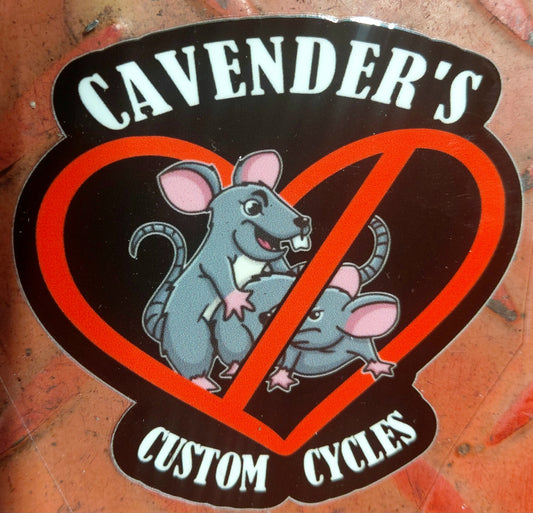 PERMANENT - NO LOVE FOR FUCKING RATS STICKER