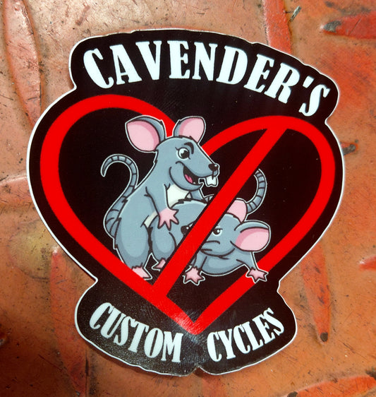 NO LOVE FOR FUCKING RATS STICKER